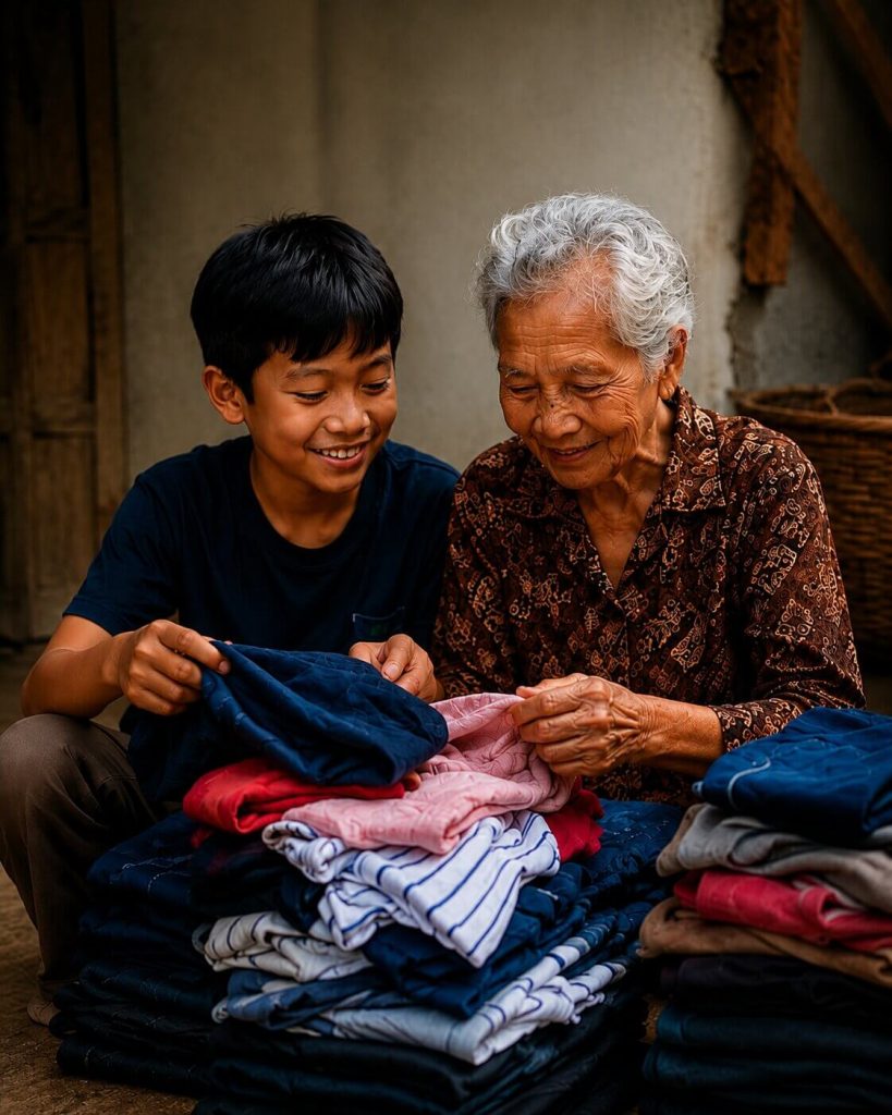 penyaluran baju donasi
