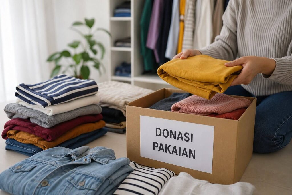 baju yang tidak terpakai berikan kepada yang membutuhkan